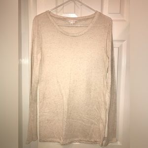 Victoria Secret Long Sleeve Cream Shirt